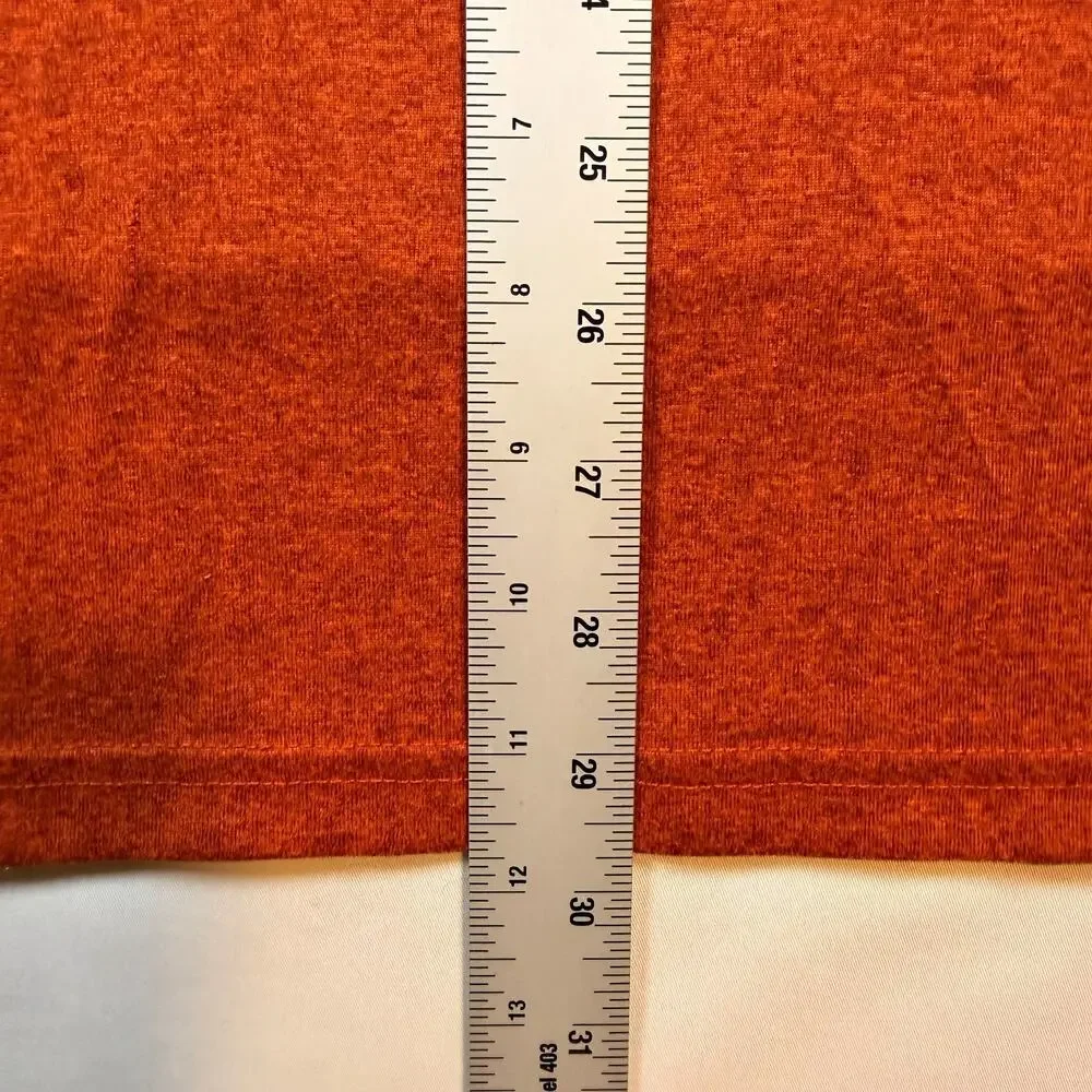 Nike Dri-FIT Heathered Orange Training Short Sleeve T Shirt Mens Size XXL